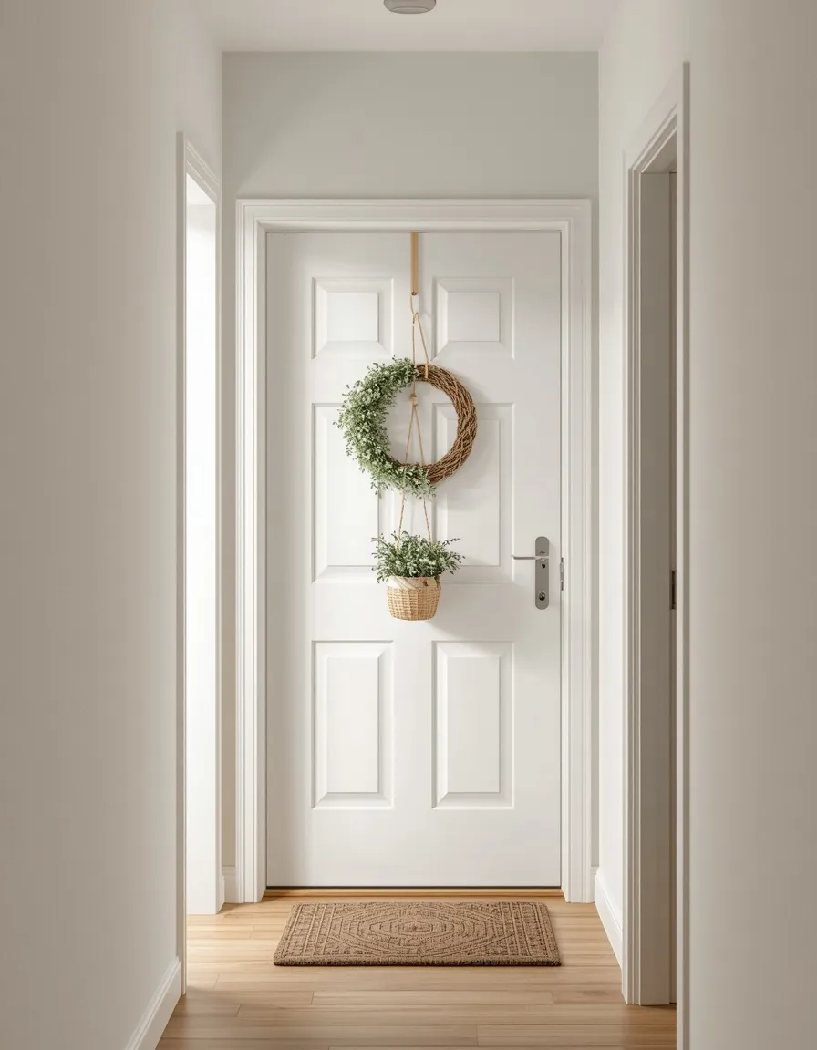 Small apartment summer front door