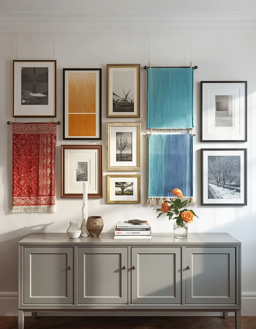 Rainbow gallery wall summer decor