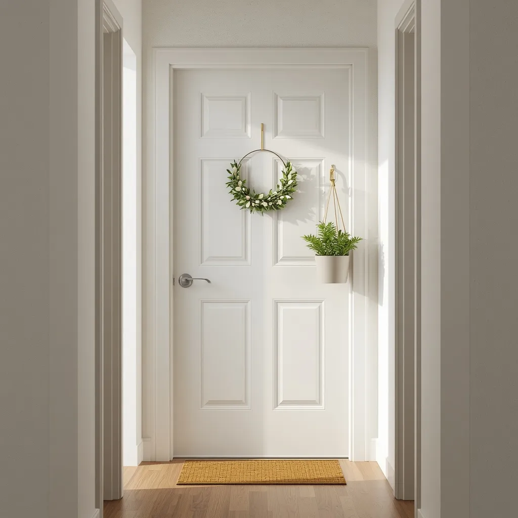 Small apartment summer front door