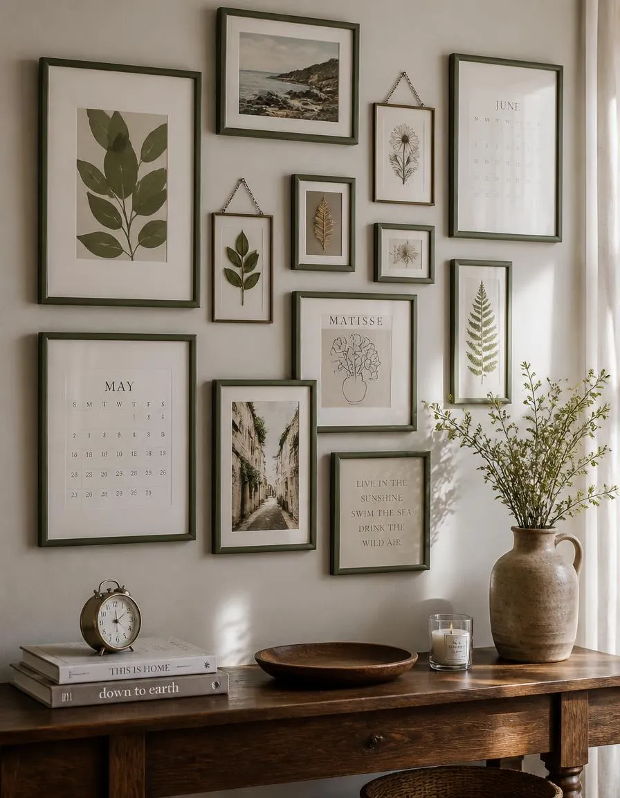Budget summer gallery wall