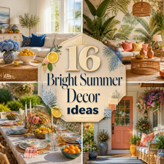 16 Bright Summer Decor Ideas for a Fresh, Cheerful Home