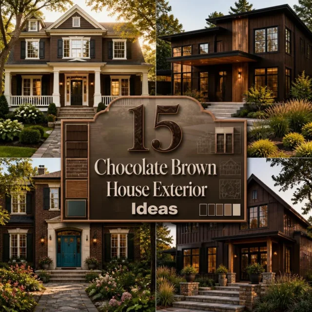 15 Chocolate Brown House Exterior Ideas for a Stylish Home