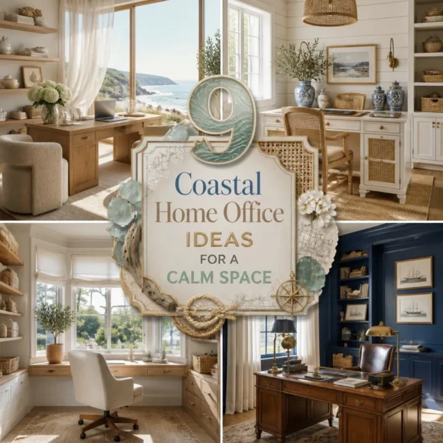 9 Coastal Home Office Ideas for a Calm Space