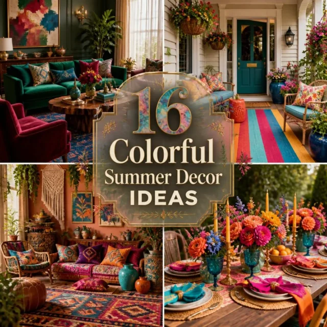 16 Colorful Summer Decor Ideas for a Bright, Cheerful Home