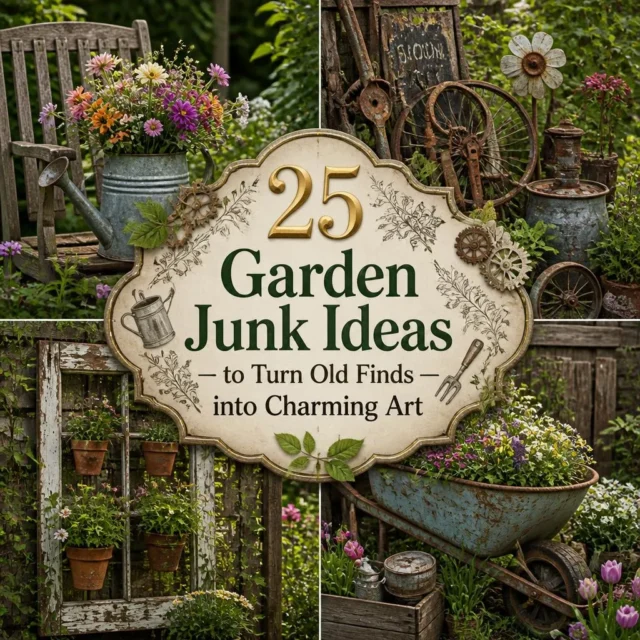 25 Garden Junk Ideas to Turn Old Finds into Charming Art