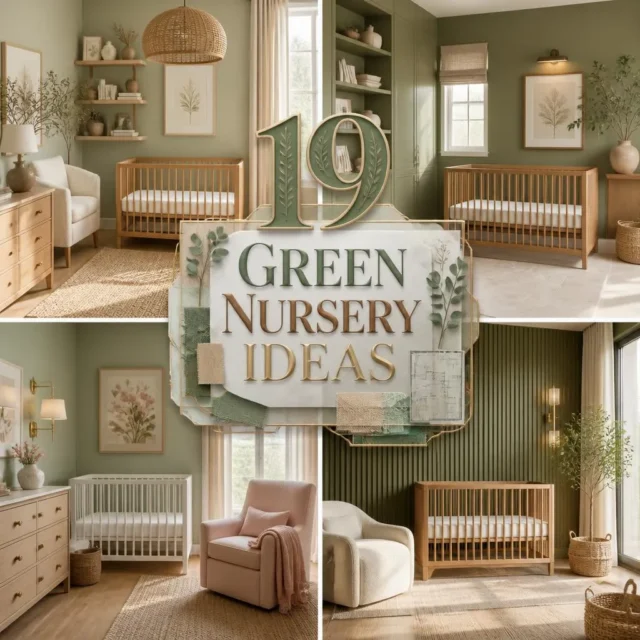 19 Green Nursery Ideas for a Calm Space