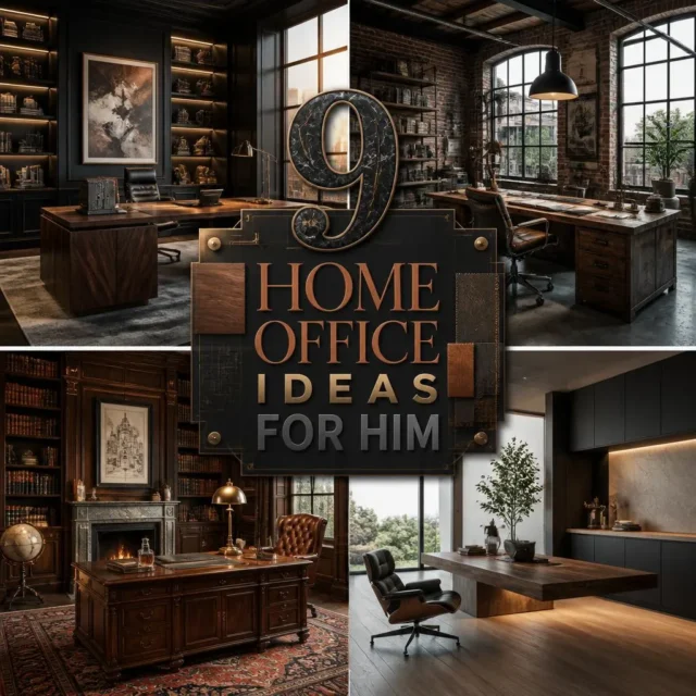 9 Home Office Ideas for Him That Work