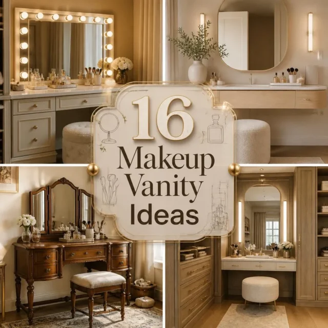 16 Makeup Vanity Ideas for a Stylish and Organized Space