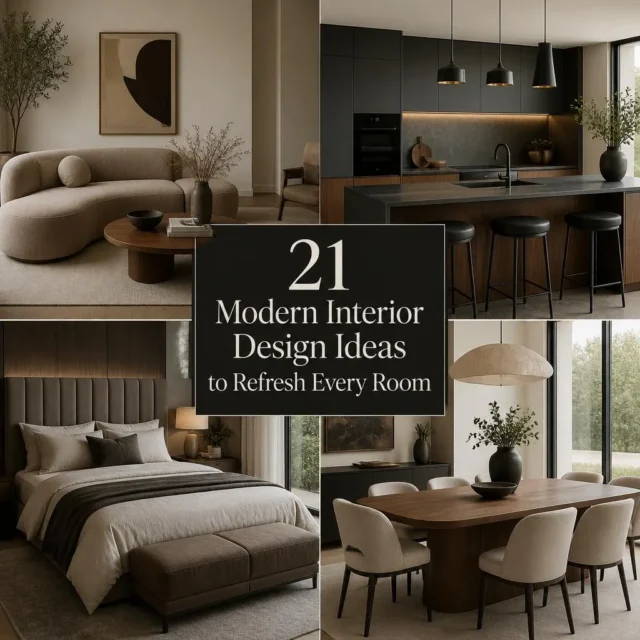 21 Modern Interior Design Ideas to Refresh Every Room