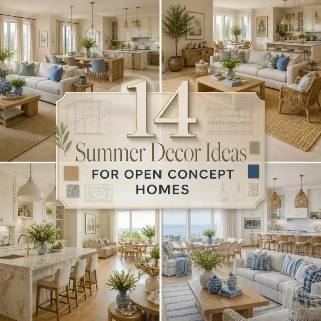 14 Summer Decor Ideas for Open Concept Homes
