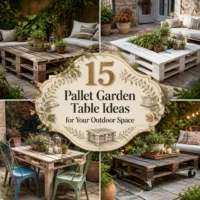 15 Pallet Garden Table Ideas for Your Outdoor Space