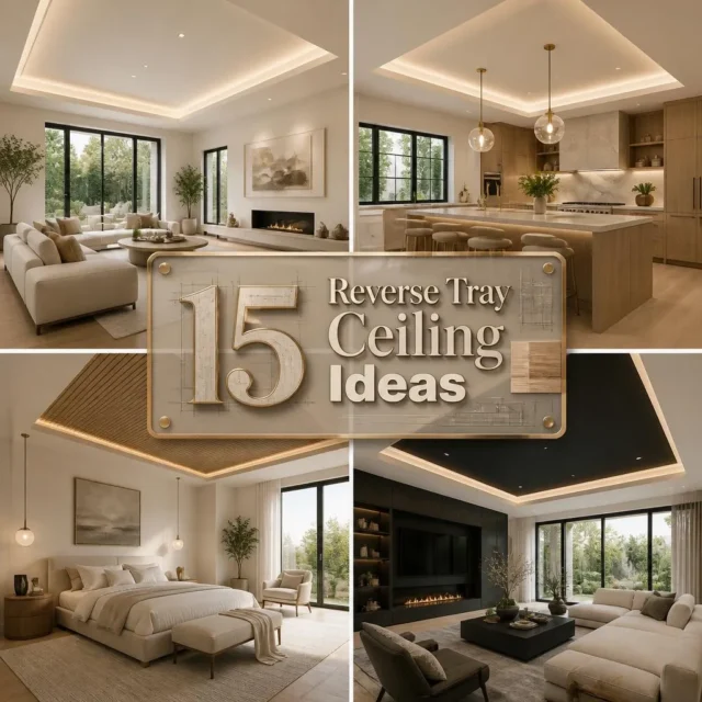 15 Reverse Tray Ceiling Ideas for a Stunning Modern Home