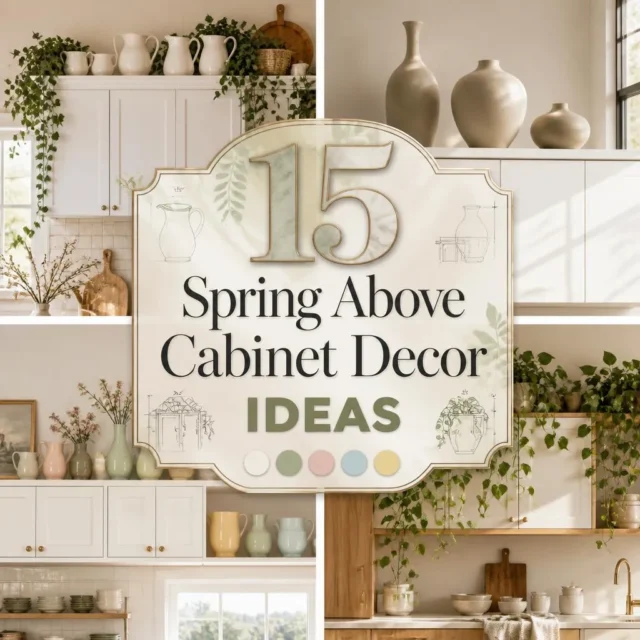15 Fresh Spring Above Cabinet Decor Ideas