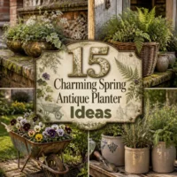 15 Charming Spring Antique Planter Ideas