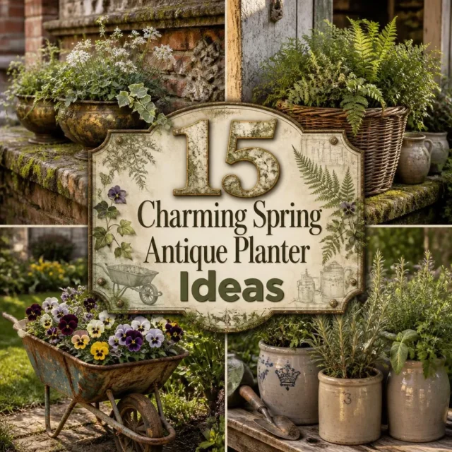 15 Charming Spring Antique Planter Ideas