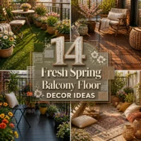 14 Fresh Spring Balcony Floor Decor Ideas