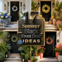 17 Stunning Summer Black Front Door Ideas