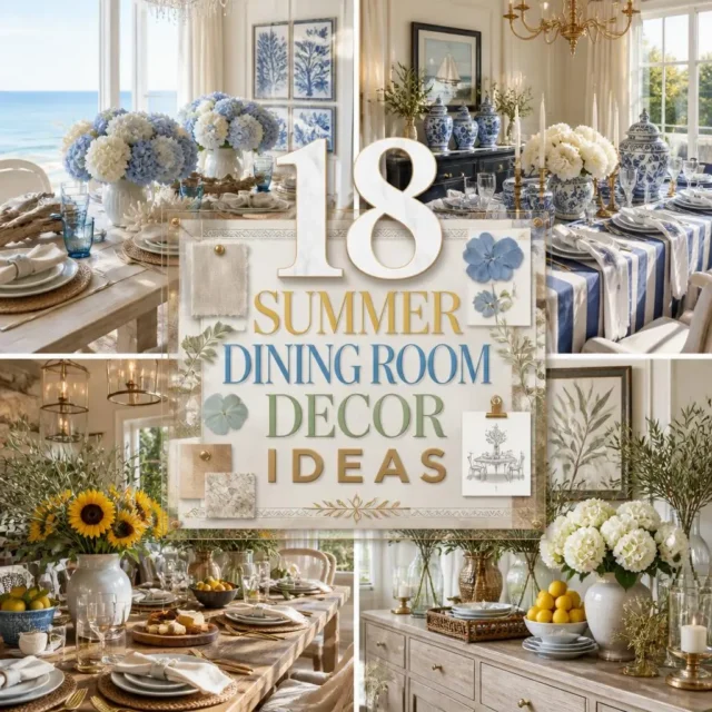 18 Summer Dining Room Decor Ideas to Try