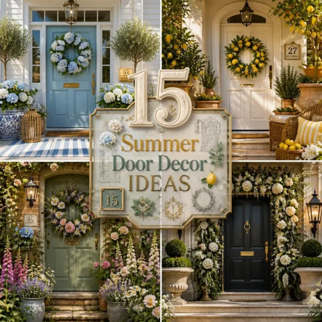 15 Beautiful Summer Door Decor Ideas