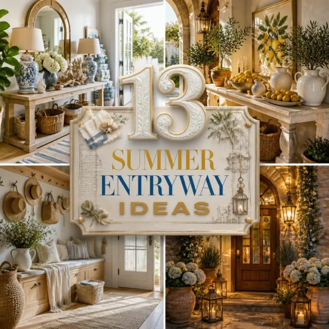 13 Summer Entryway Decorating Ideas You’ll Adore