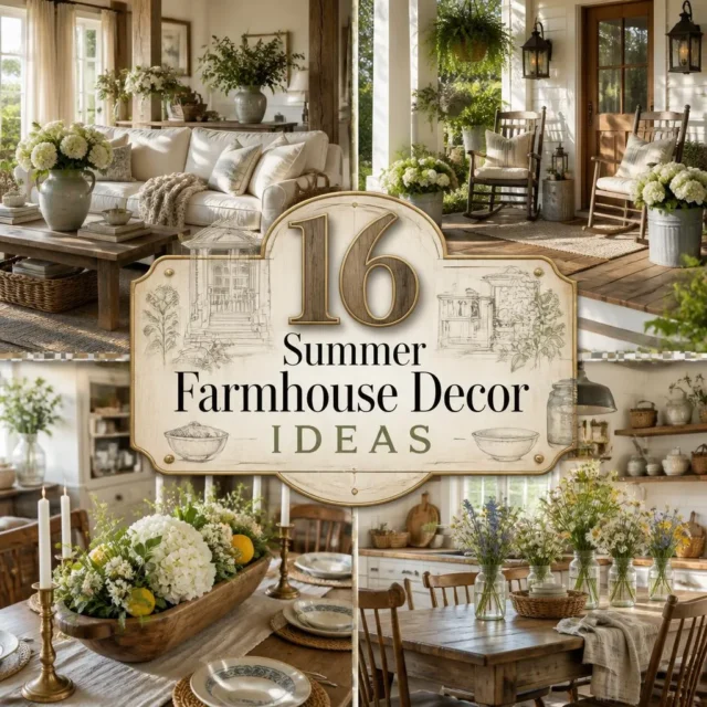 16 Summer Farmhouse Decor Ideas for a Cozy Country Home
