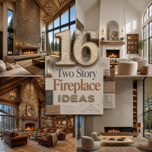 16 Two Story Fireplace Ideas for a Stunning Living Room