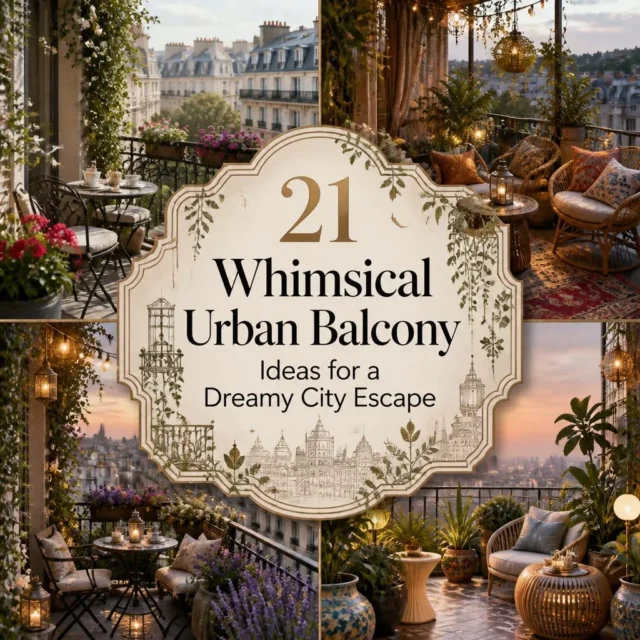 21 Whimsical Urban Balcony Ideas for a Dreamy City Escape