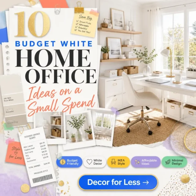 10 White Home Office Ideas for a Bright Space